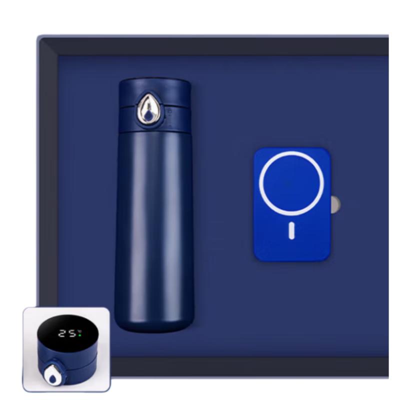 Smart Global Temperature Control Mug & Magnetic Power Bank Gift Set