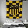 Penarol Fußballverein Wandteppich Ästhetisches Wandbehang Gedruckter Stoffdecke Dekorative Wandteppiche für Schlafzimmer Wohnzimmer Heimdekoration