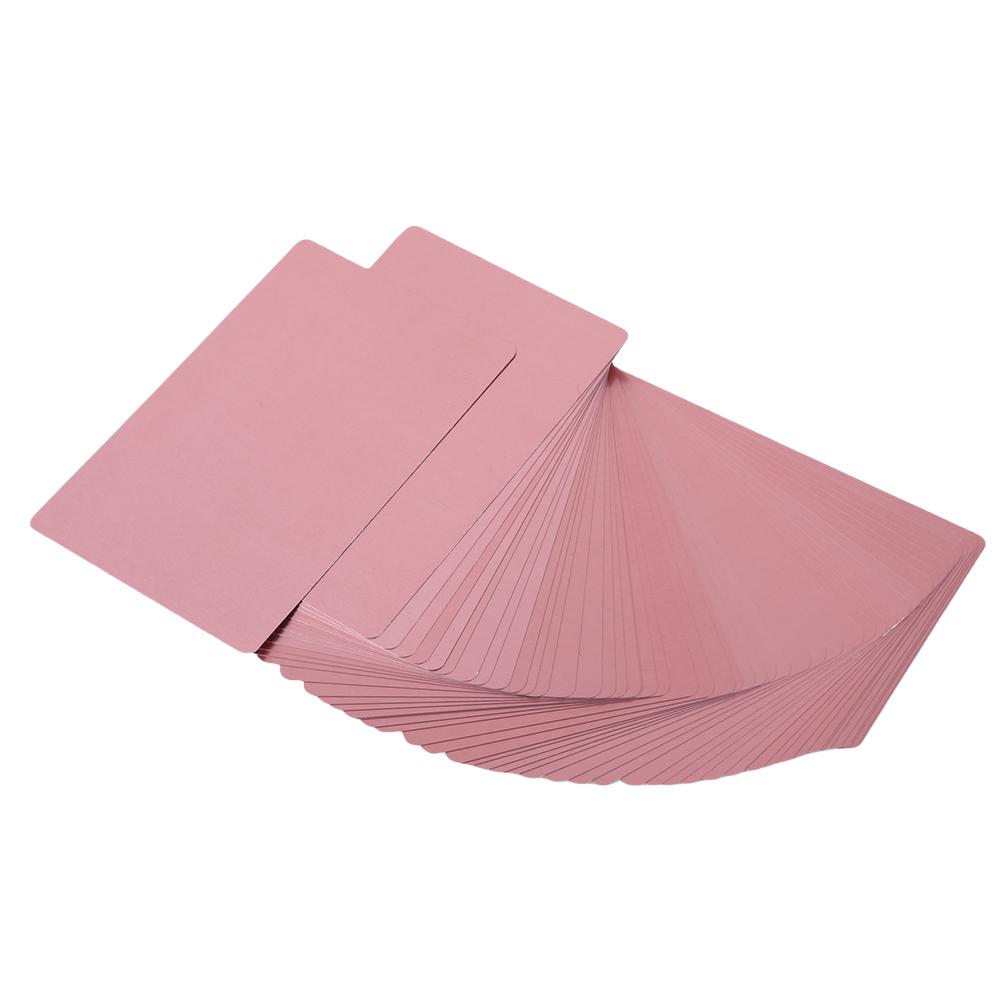 50PCS Multicolor Metal Name Cards Multipurpose Aluminum Alloy Laser Mark Engraved Business Visit Name Cards Smooth for DIY Cards