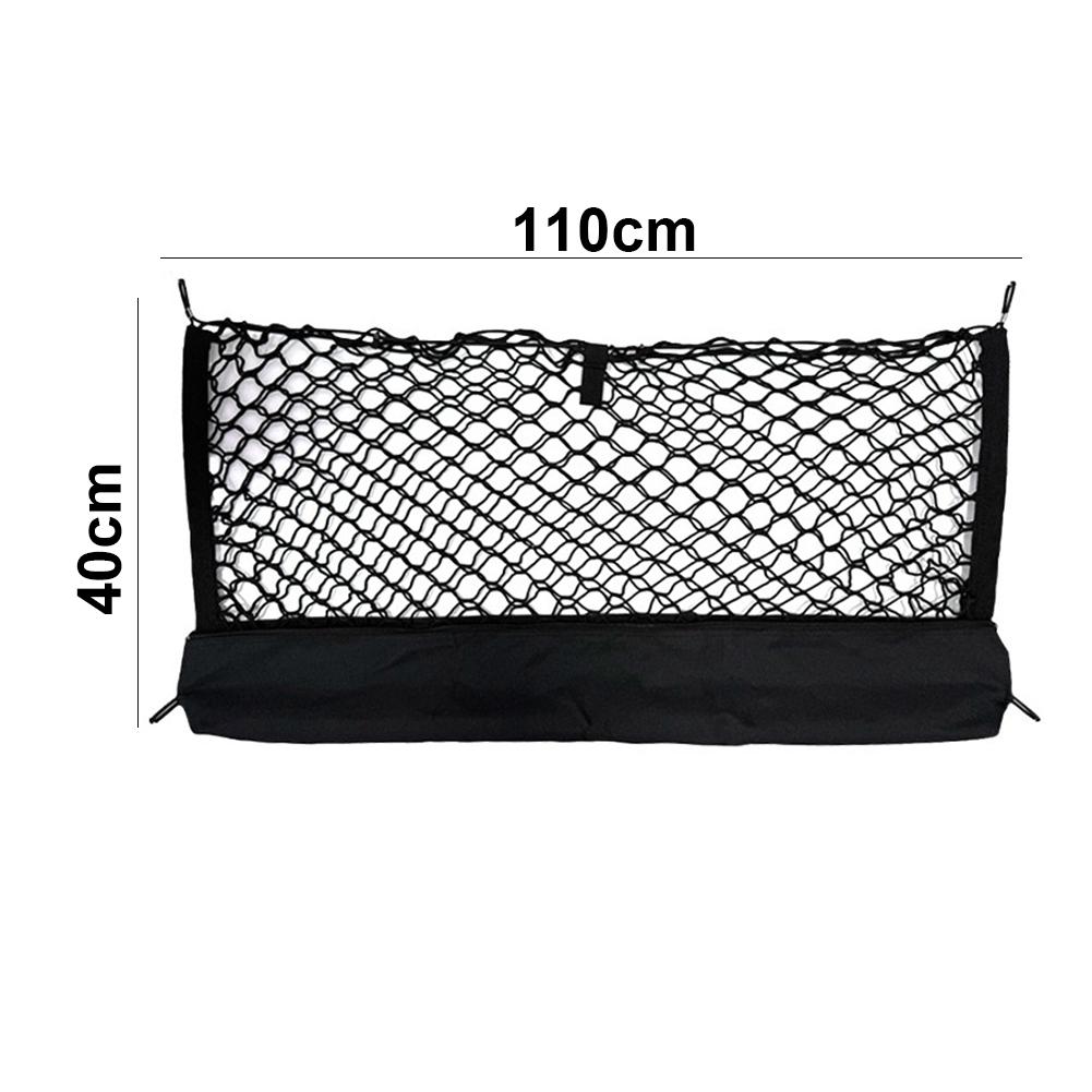 Cargo Security Elastic Cargo Net Storage Solution Adjustable Truck Bed Net Cargo Organizer 110*40cm Double Layer Net
