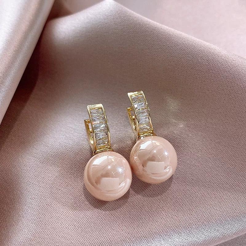 2025 Silver Needle Zircon Pearl Earrings: French Retro Light Luxury Studs for Women