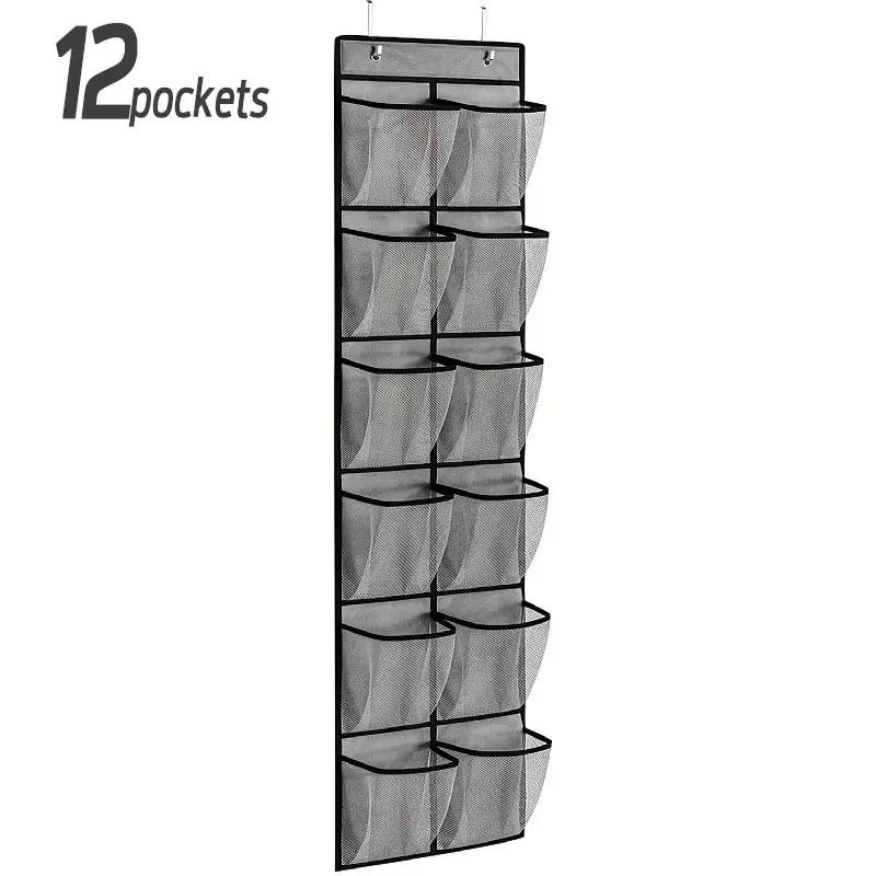 Hanging shoe rack organizer Over the Door Shoe Organizer 12/14 Large Breathable Mesh Pockets slippers organizer shoe storage