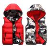 Gilet con cappuccio moda autunno inverno gilet addensato casual per coppie unisex