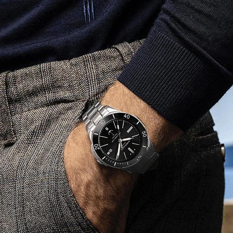 NORTH EDGE Pánské mechanické náramkové hodinky ANCHOR 42MM Luxusní safírové sklo MIYOTA 8215 Automatické hodinky 10bar Vodotěsné hodinky Pánské