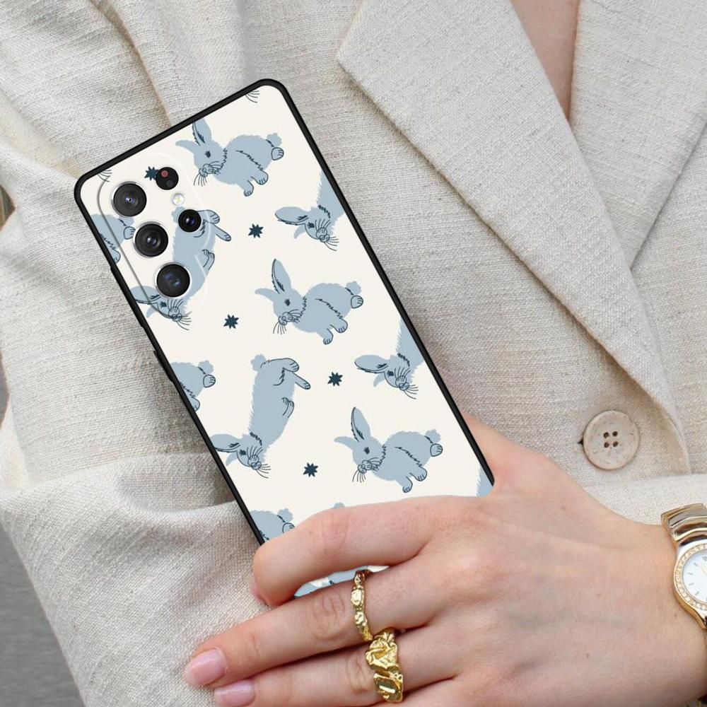 Bunny Rabbits Cell Phone Case for Samsung Galaxy S26 Ultra S25 S24 S23 S22 S21 S20 Note10 Cover