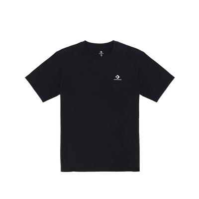 T Shirts Men's Black Crew Neck Moderate Straight Fit MCH688-023