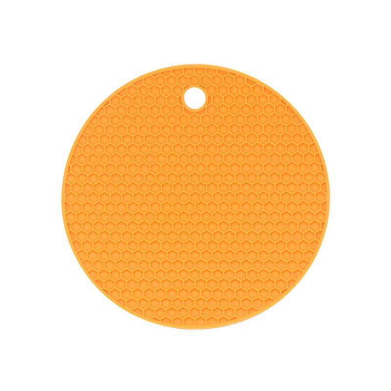 

18/14 см круглый термостойкий силиконовый коврик подставки под стаканы с антиожоговым покрытием нескользящие держатели для кастрюль настольные подставки кухонные принадлежности 14CM&Round