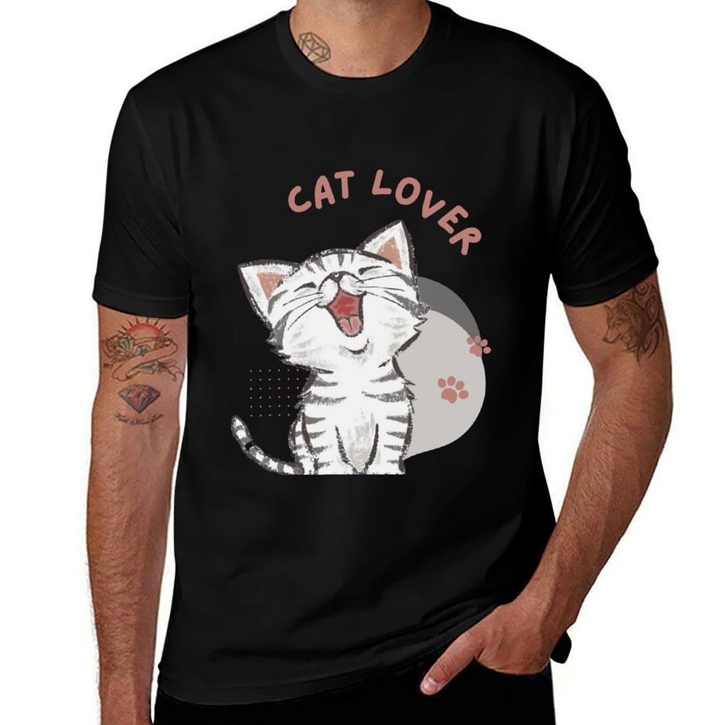 Cute Cat Lover Design T-Shirt Festival T-Shirt