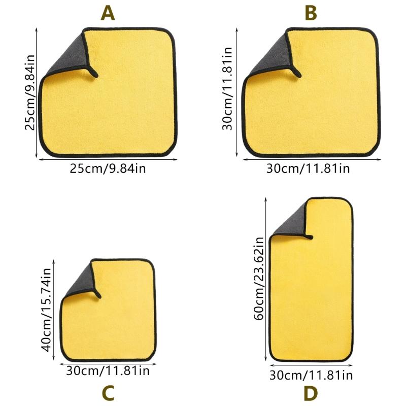 Professional Car Wiping Cloth Plush Coral Fleece Detailing Cleaning Cloth for Spotless Finish On Paintwork Glass