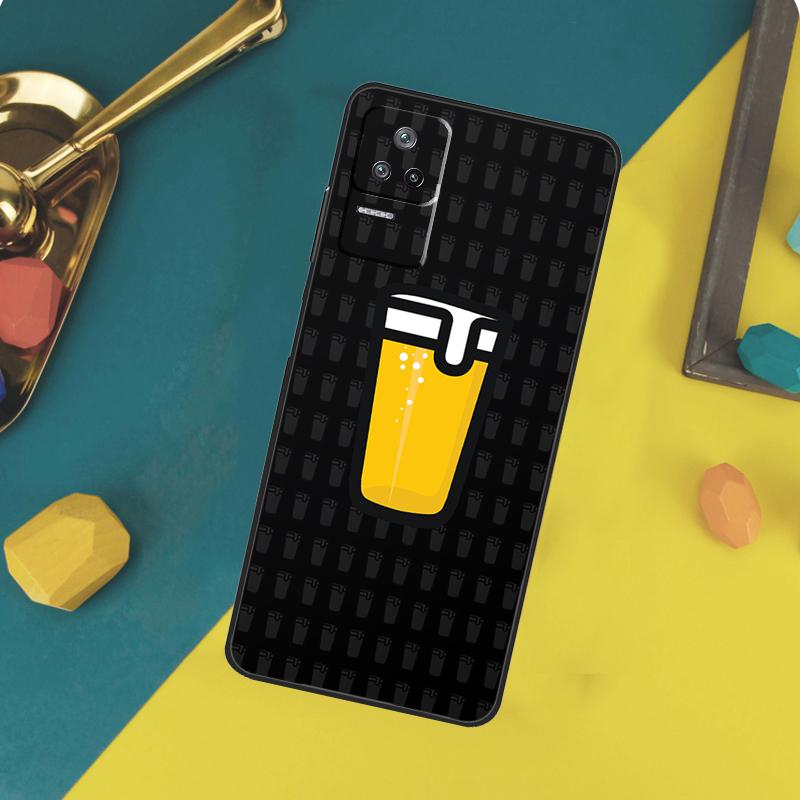Beer Cup Case For Xiaomi 14T 11T 12T 13T Pro 13 14 15 Ultra POCO X7 Pro X3 X5 X6 F5 F6 M6 Pro Funda