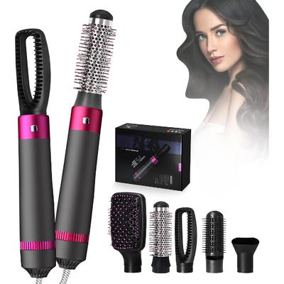 5 In 1 Hair Dryer Hot Air Brush Set, Multifunctional Hot Air Comb, Curly Hot Air Styler, Curler Negative Ionic Curler Straightening Comb