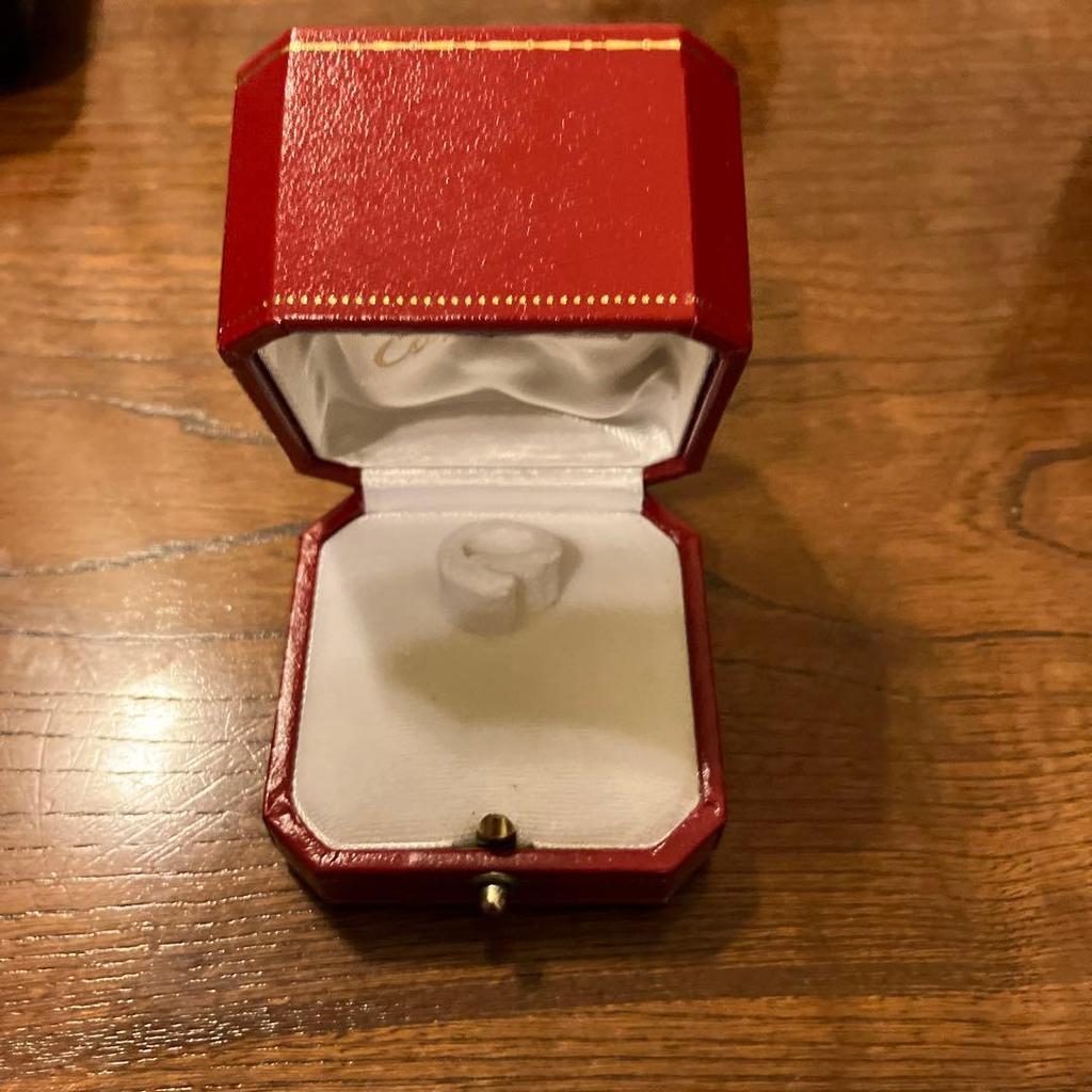 Used Cartier love ring empty box