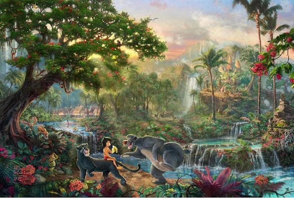 Disney Classic Puzzle Set 500 Pieces x 4 [Lion King] [Tinkerbell and Peter Pan] [Princess and the Magic Kiss] [Jungle Book] (Used) [Used]