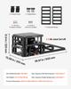 VEVOR Air Portable Car Lifts 2PCS, 5 Ton Capacity, 320 Mm Max Height, Pneumatic Ramp Jacks with Airbags, Wheel Chocks, Extension Ramps