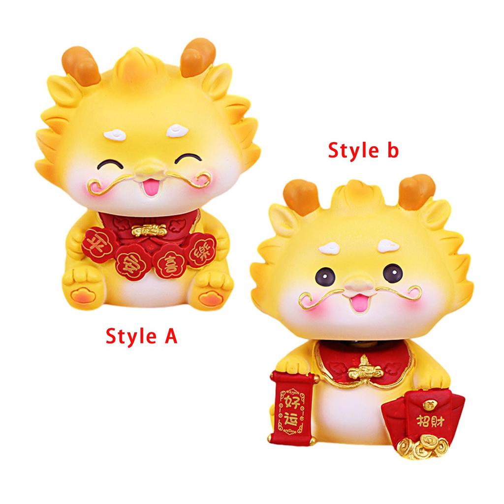 Chinese Dragon Figurine - Exquisite Spring Festival Decor for Home