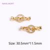 Trendy 18K Gold Plated Round Pearl Clasps Fastener For Bracelet Necklace Making Fittings,DIY Jewellery Making Supplies Wholesale