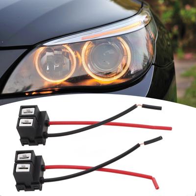 2ks Pätice káblového zväzku Auto Auto Káblový konektorový kábel Pre H7 LED Svetlomet Nový