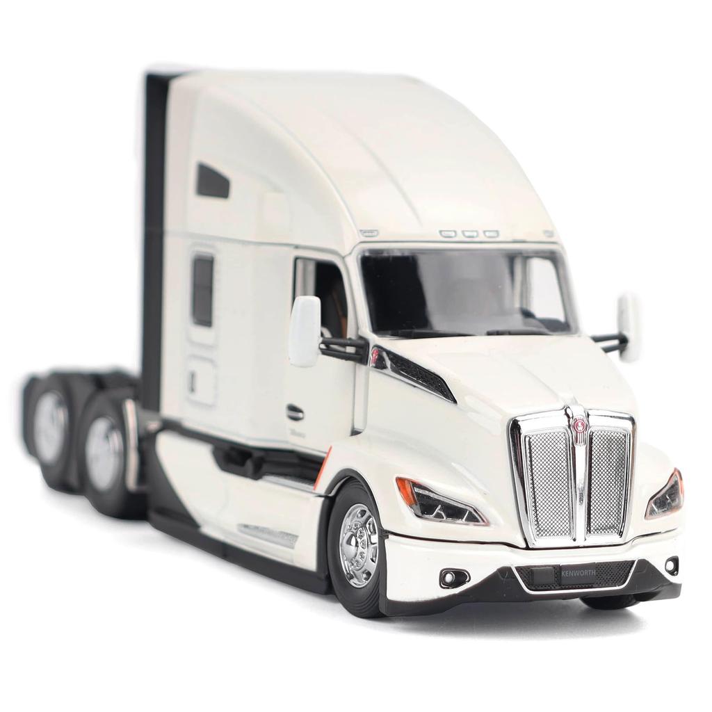 Diecast Masters Kenworth T680 Pearl White Scale Officially Licensed Diecast Model Model 71119 - 150 Semi-Track