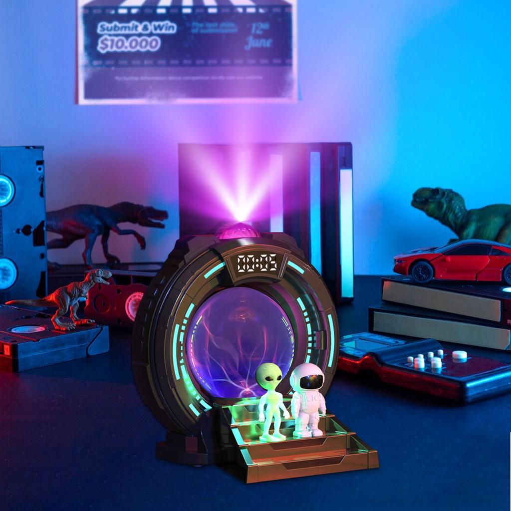 The Portal Is Shaped With Flowing Light Projection, Featuring Timing And 8 Kinds Of Noise