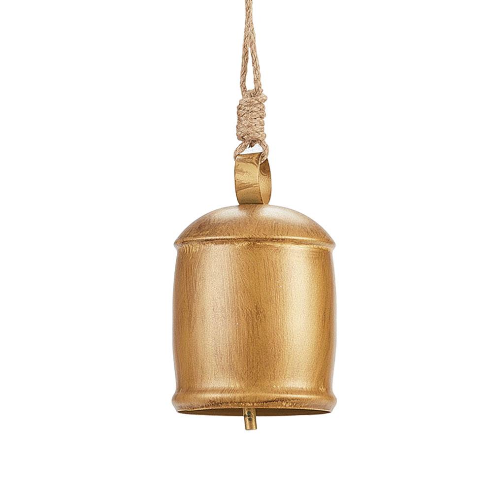 Multifunction Retro Bronze Jingle Hemp Rope Bells Christmas Ornaments Gift Wrap Loud Sound DIY Holiday Crafts Ornament
