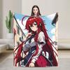 High School DxD  Blankets  Super Soft Comfortable Plush Bedding Throws For Children Bedroom Flannel Bedspread Bed Cover