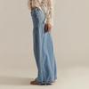 Women's High Waist Baggy Jeans Loose Wide Leg Denim Pants With Drawstring Hem Pockets Casual Boho Trousers