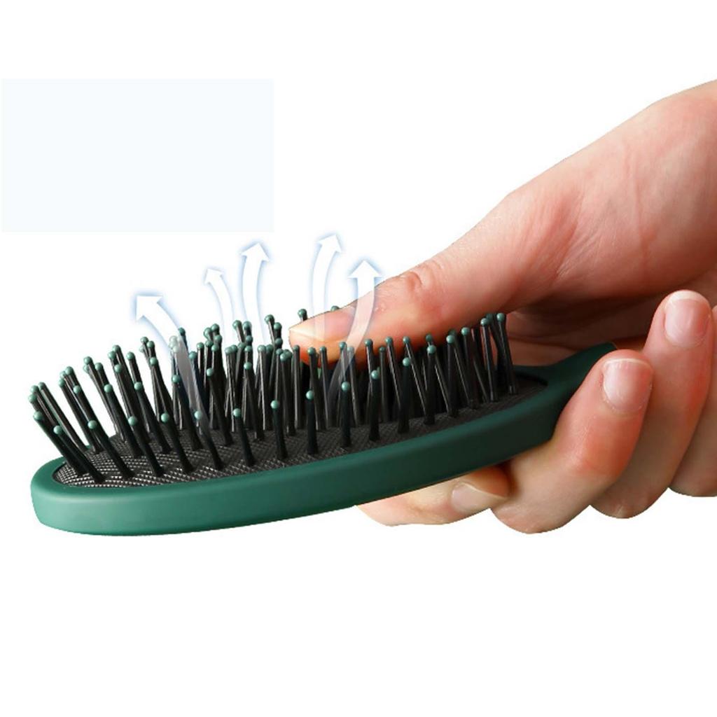 Hair Comb Spherical Tips Thick Curly Hairbrush Scalp Massage Detangler Brush Soft Bristles