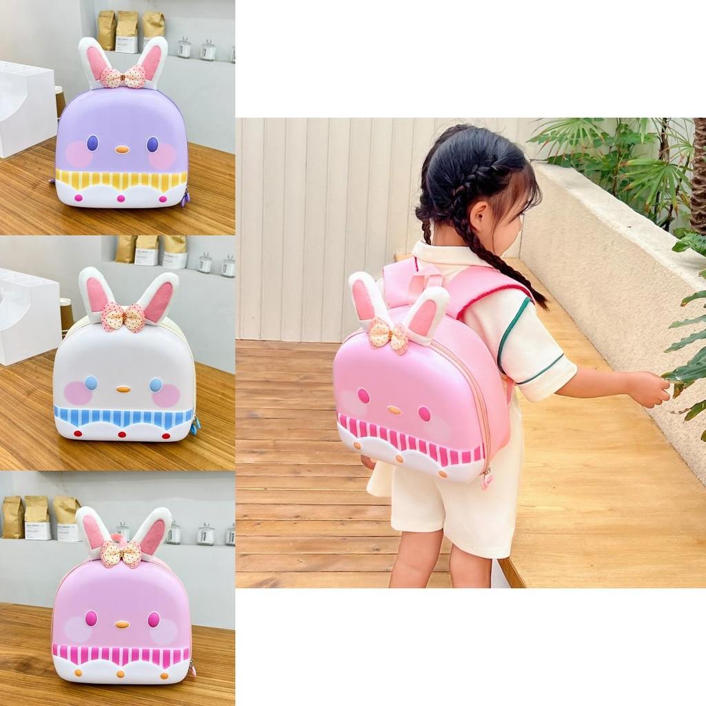 Adorable Eva Material Toddler Backpack Featuring Cute Cartoon Rabbit Design