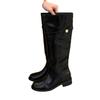 Thick heel inner height increase Merad but knee boots women's new autumn and summer thin versatile knight boots boots boots