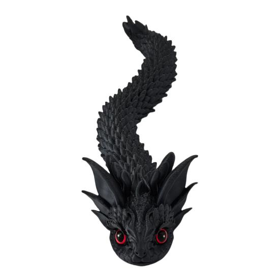 3D Printed Snake Figurine Flexible Articulated Snakes Model Stress Relief Fidget Toy for Home Office Desk Ornament Aquarium Landscape