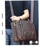 Jiameida Retro Genuine Leather Men's Business Briefcase - Large Capacity Handbag and Laptop Bag