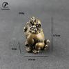 Vintage Design Chinese Style Mini Fengshui Pixiu Copper Bronze Incense Burner Censer Metal Craft Home Decor Living Room Supplies