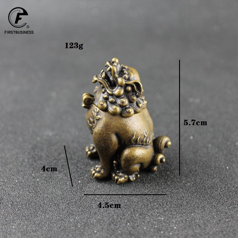 Vintage Design Chinese Style Mini Fengshui Pixiu Copper Bronze Incense Burner Censer Metal Craft Home Decor Living Room Supplies