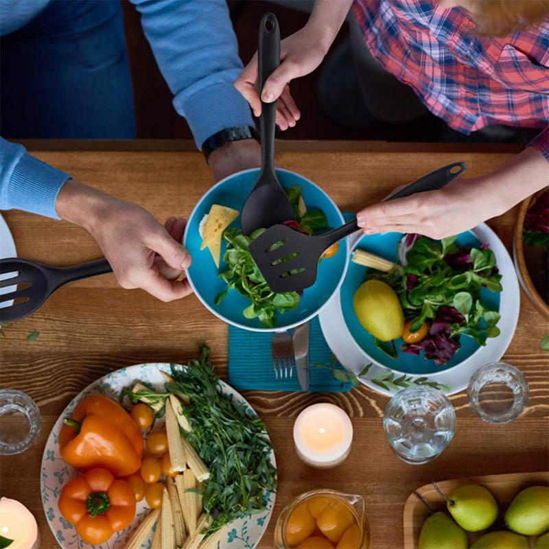 10 peças conjunto de utensílios de cozinha de silicone resistente ao calor ferramentas de cozinha antiaderentes kit de utensílios de cozinha acessórios de cozinha