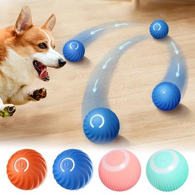 Neuer intelligenter elektronischer interaktiver Hundespielzeugball - automatischer, sich bewegender, hüpfender Haustierball mit USB-Anschluss für Welpen - lustiges und spannendes Katzenspielzeug - Pe