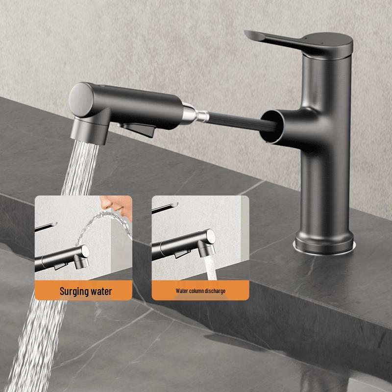 TLXT Bathroom Basin Pull-Out Faucet