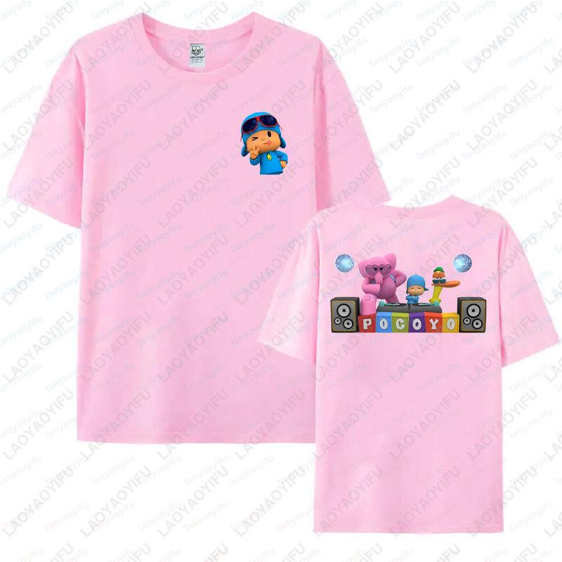 

Cute POCOYO Graphic Cotton Tshirts For Man Women Casual Style Cartoon Short Sleeve Crew Neck Summer Streetwear Kawaii Tops Gift S
