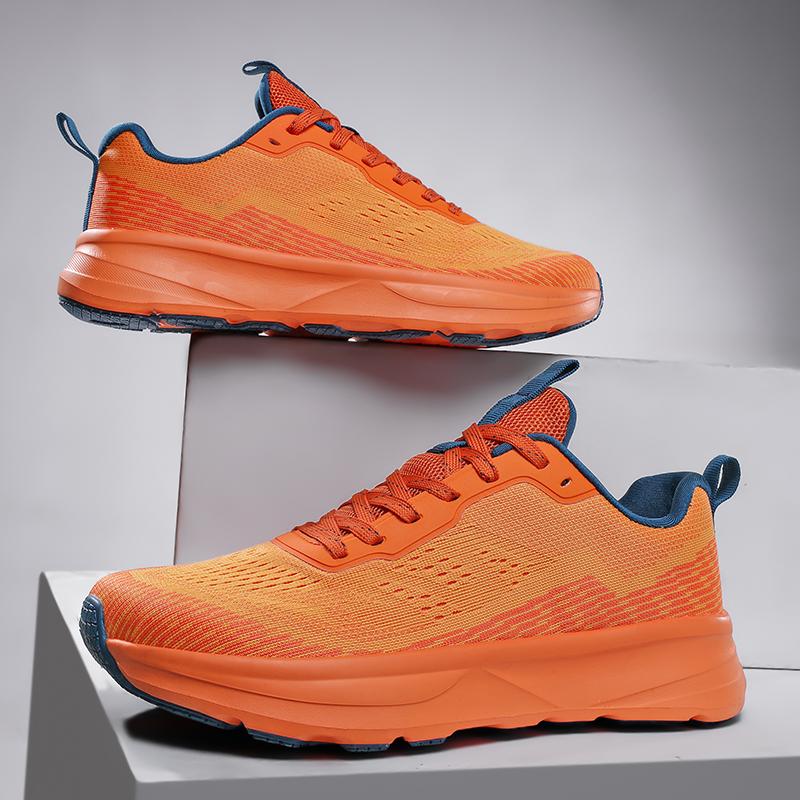 TUINANLE Barefoot Shoes Men Wide Toe Box Textiles Lined Ankle Sneakers Artificial Breathable Lace Up Running Shoes