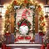 Merry Christmas Door Banner - 70X35" Polyester, Festive Gnome Design For Indoor/Outdoor Holiday Decor, Perfect For Latest Year'S