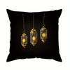 Ramadan Themed Crescent  Lantern Pillow Covers Pattern Cushion Cover Suitable For Sofa Bedroom Car Pillow Cover