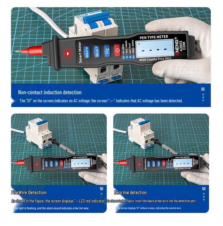 ANENG A3003 Pen Multimeter: High-Precision Digital Multi-functional Electrician Tool