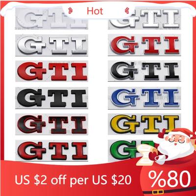 2026 New For VW VOLKSWAGEN Metal Car GTI Logo Rear Trunk Emblem Stickers Decals for VW Golf 4 5 6 7 8 Passat Jetta Polo Touareg