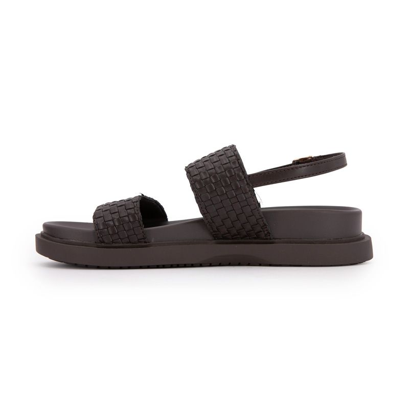 Sandales tissées à boucles dorées Femme US POLO