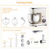 Biolomix BM606E Stand Mixer,1200W 7L Large Bowl OLED Touch Display Electric Kitchen Mixer
