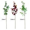 1Pcs Green Fake Leaf Branch 75cm Decorative Fake Plants Artificial Eucalyptus Leaf  for Party Decor