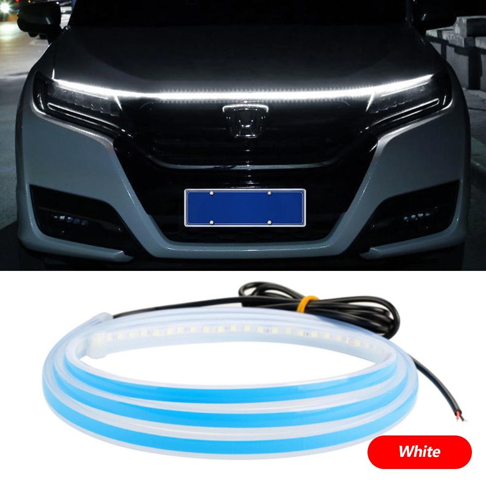 

150/180 см светодиодные декоративные огни для капота автомобиля гибкая лента дневных ходовых огней универсальная декоративная лампа Start-Scan B 1.5M Constant белый