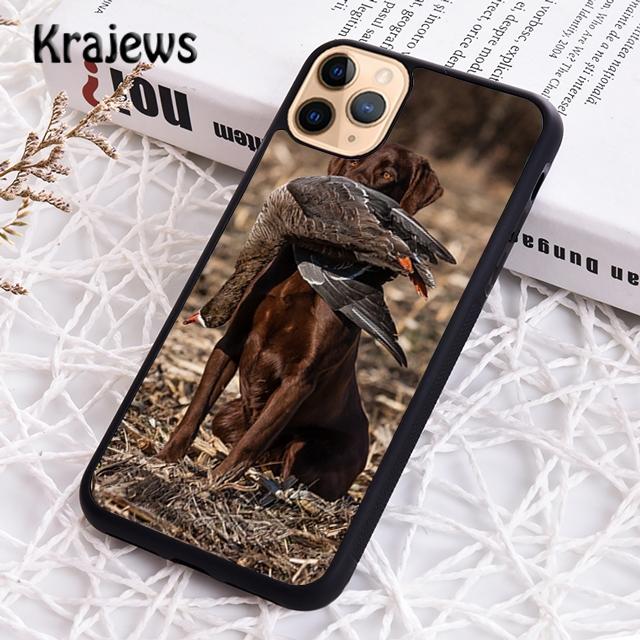 Krajews Jagdhund und Fischer Niedliche Handyhülle für iPhone 14 5 SE 6s 7 8 plus X XR XS 11 12 13 pro max Samsung S21 S22ultra