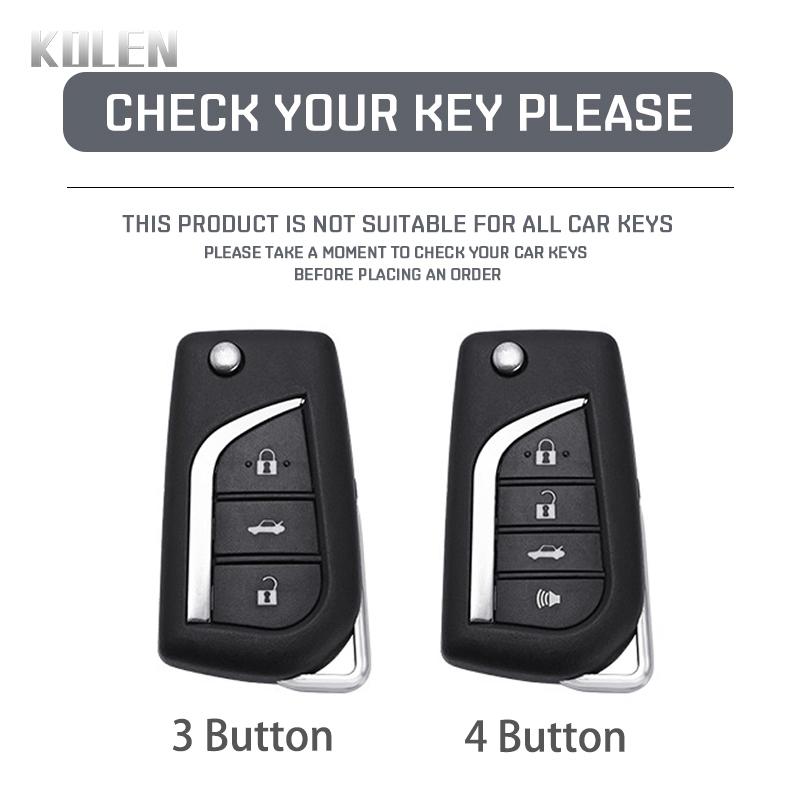 Abs Carbon Fiber Style Car Key Case Cover For Toyota Camry Rav4 Forturner Hilux Auris Corolla Avensis Verso Yaris Aygo Scion Tc