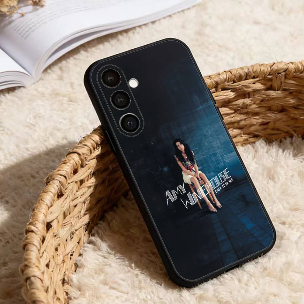 Amy Winehouse Back to Black Phone Case For Samsung Galaxy A20,21s,22,31,32,52,53,72,73,80,91 Soft Black Shell