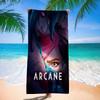 A-Arcanes Seizoen 2 J-Jinxs VI Graffiti Microfiber Printed Beach Towel Mountain Climbing Yoga Beach Swimming Running Absorbent Soft